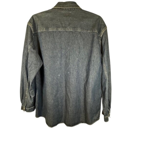 Levi's Vintage Red Tab Denim Shirt Chest Pockets Shacket  Size XL w/defect - Picture 5 of 10